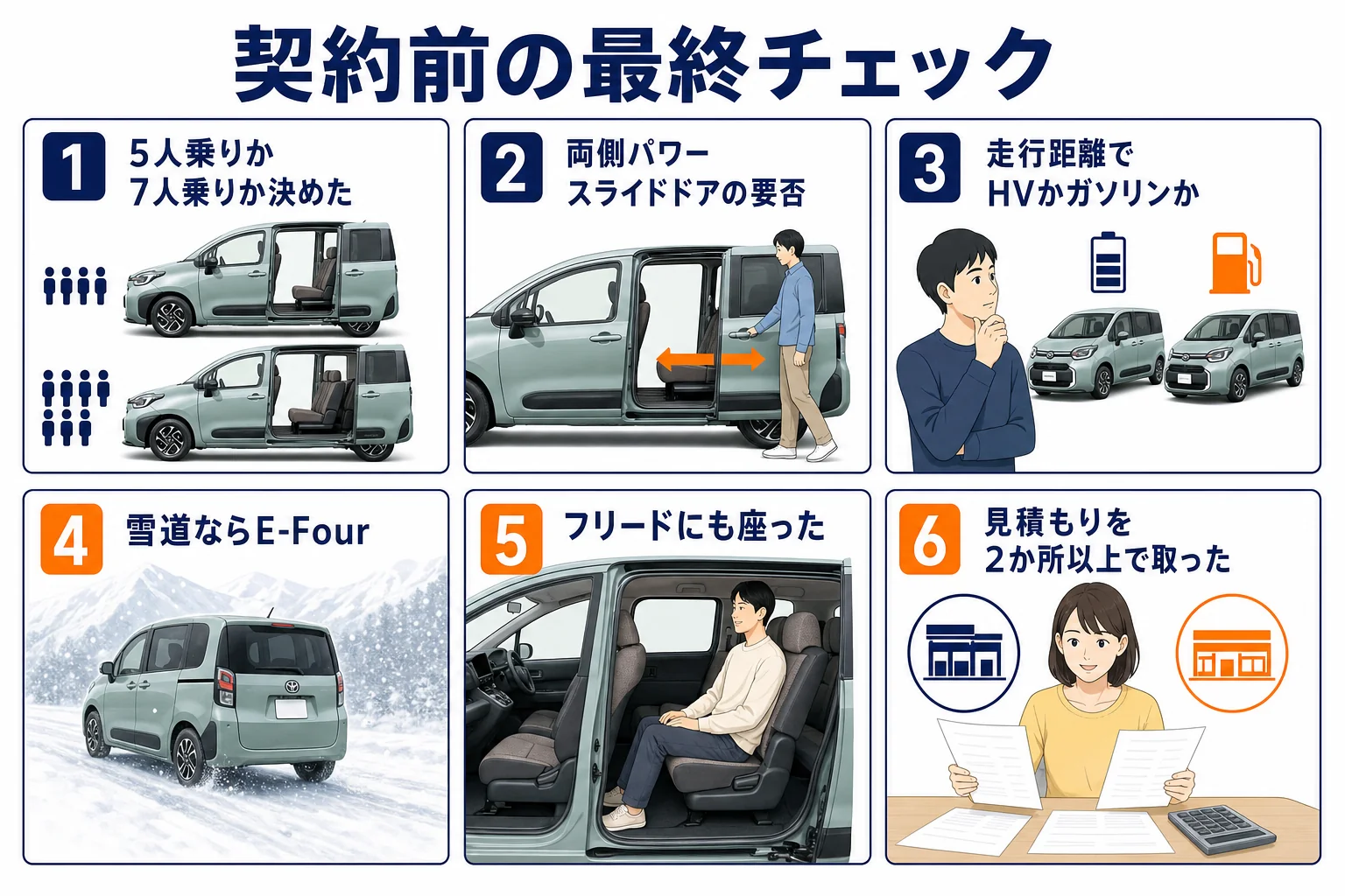 契約前に確かめる後悔しないためのチェックリスト図解