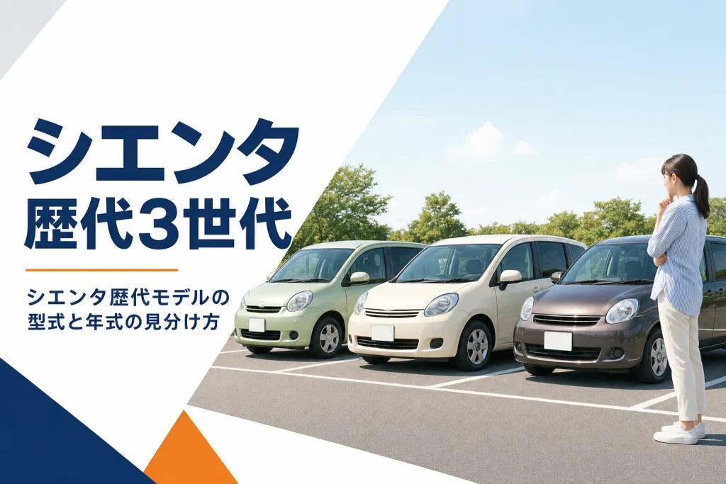 シエンタ歴代3世代のイメージ