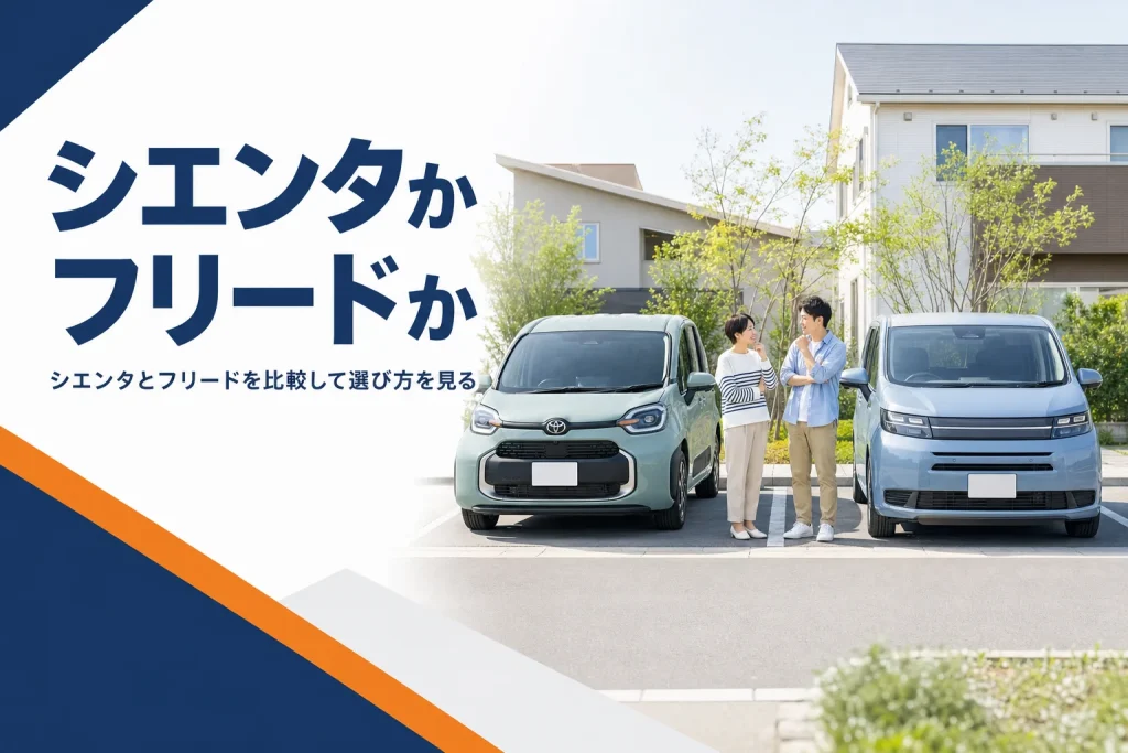 シエンタとフリードの比較イメージ